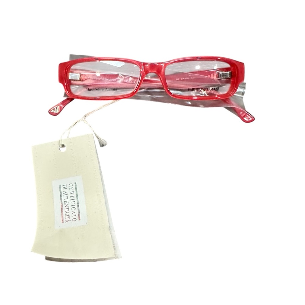 Emporio Armani NWT EA 9318 LZJ Red Eyeglasses Glasses Frame 140mm